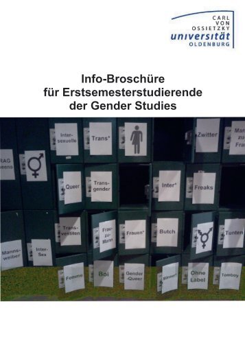 Infobroschüre - Fachschaft Gender Studies - Universität Oldenburg