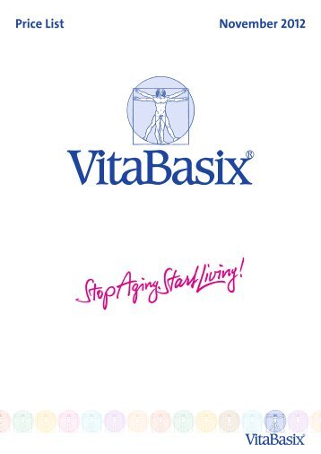 Price List November 2012 - VitaBasix