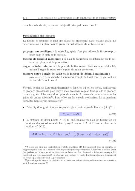 Identification des mécanismes de fissuration dans un alliage d ...