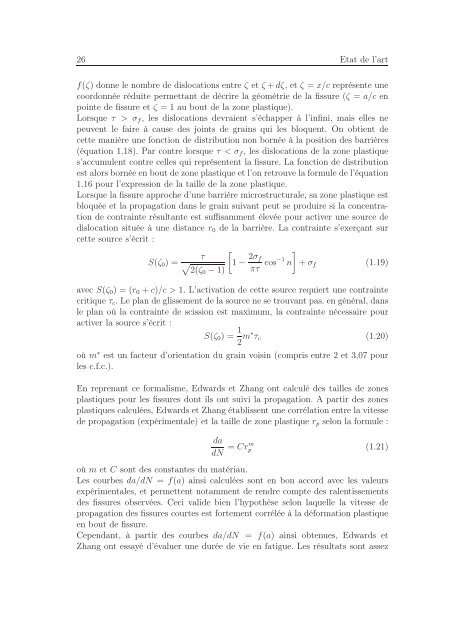 Identification des mécanismes de fissuration dans un alliage d ...