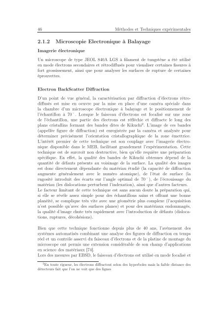 Identification des mécanismes de fissuration dans un alliage d ...