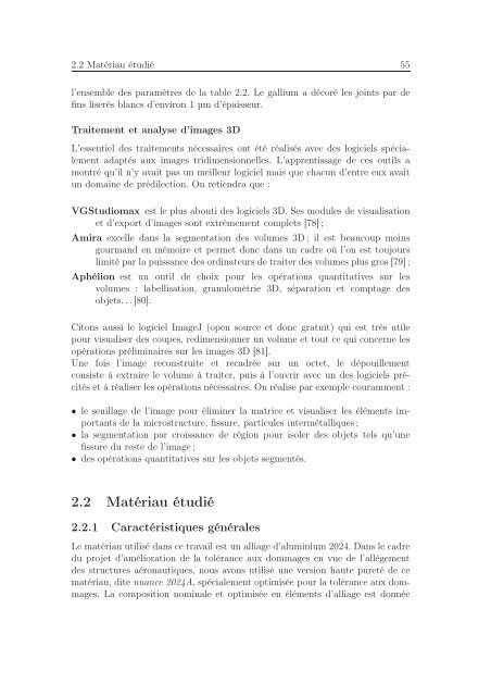 Identification des mécanismes de fissuration dans un alliage d ...