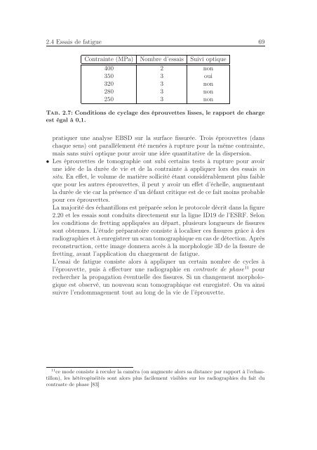 Identification des mécanismes de fissuration dans un alliage d ...