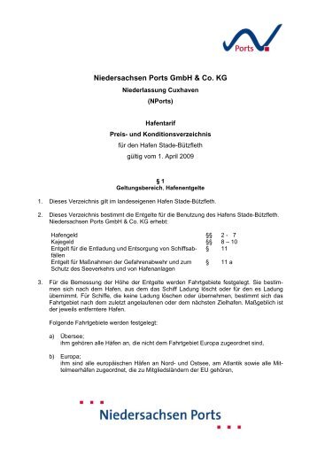 Stade-Bützfleth - Niedersachsen Ports