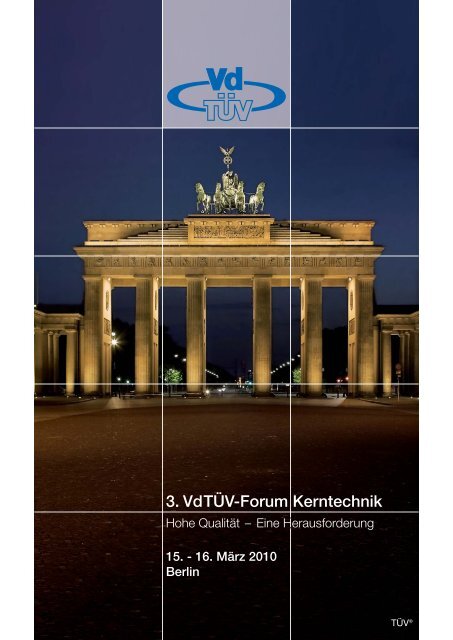 3. VdTÃV-Forum Kerntechnik - TÃV Nord