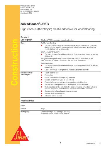 SikaBond-T53 - Sika UK