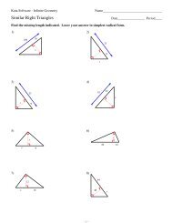 7 Similar Right Triangles Kuta Software