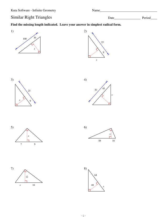 special-right-triangles-30-60-90-worksheet-answers-kuta-274226-gambarsaechs