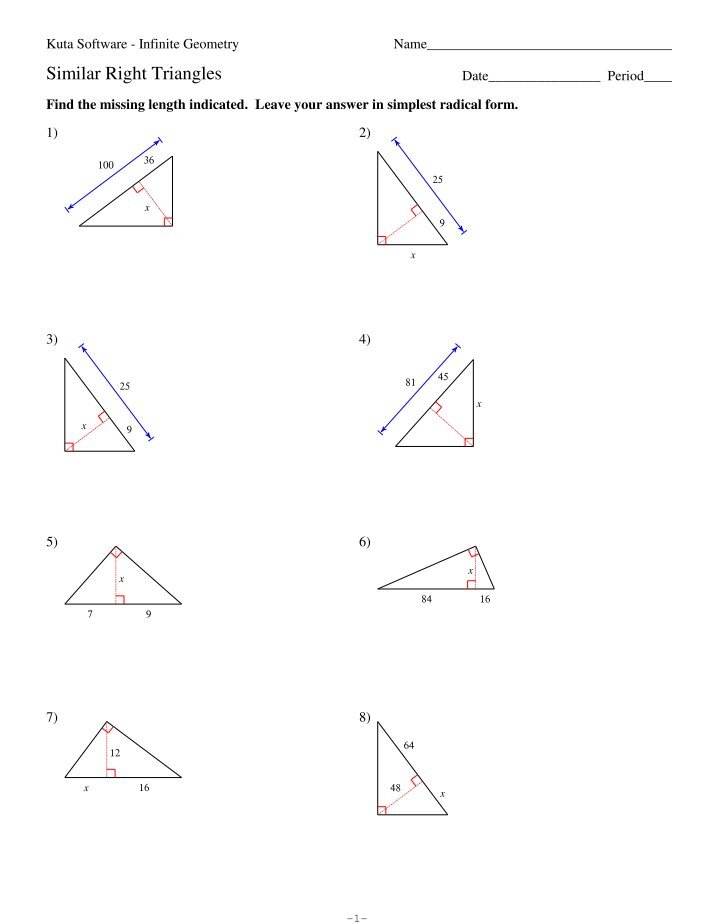 special right triangles answers special right triangles answers