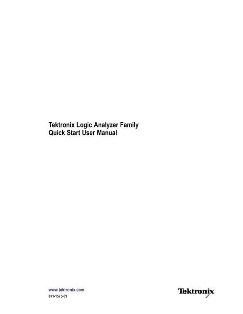 Quick start guide to logic analyzer use (pdf)