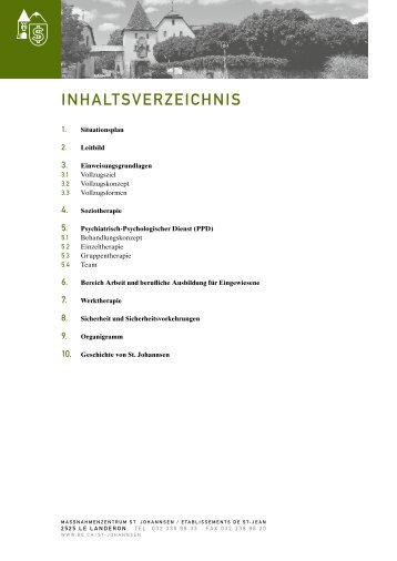 InhaltsverzeIchnIs - Kanton Bern