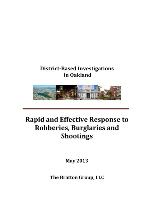 The Bratton Group Report - City of Oakland