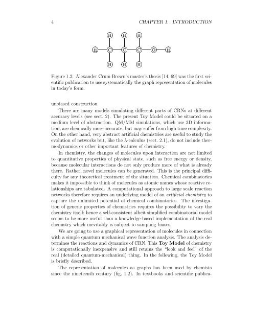 A Toy Model of Chemical Reaction Networks - TBI - UniversitÃ¤t Wien