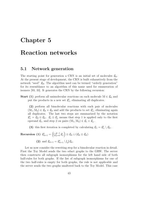 A Toy Model of Chemical Reaction Networks - TBI - UniversitÃ¤t Wien