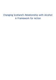 Changing Scotland's relationship with alcohol: A framework for ... - IAS