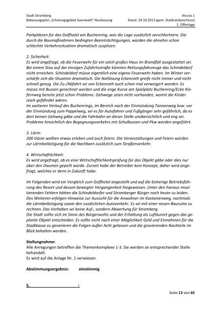 4. Anlage 1 Abwägungen.pdf - Verbandsgemeinde Stromberg