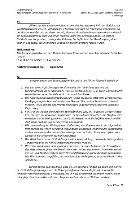 4. Anlage 1 Abwägungen.pdf - Verbandsgemeinde Stromberg