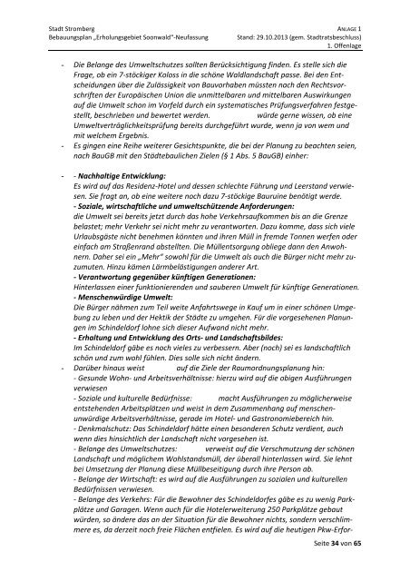 4. Anlage 1 Abwägungen.pdf - Verbandsgemeinde Stromberg