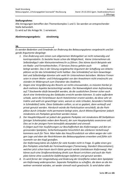 4. Anlage 1 Abwägungen.pdf - Verbandsgemeinde Stromberg