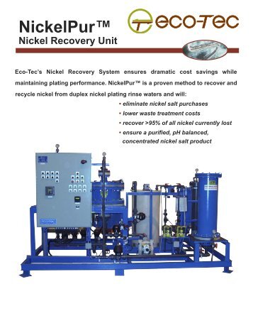 Nickel Recovery System - Eco-Tec