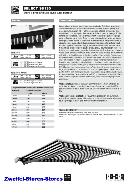 SELECT S8130 - Zweifel Storen, Guilbert Storen