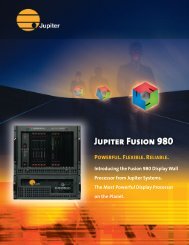 Powerful. flexible. reliable. Introducing the Fusion ... - Jupiter Systems