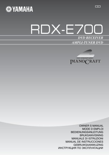 RDX-E700 - Ljudia