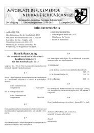 BeschlÃ¼sse des Gemeinderates vom 25.04.2013 - Neuhaus ...
