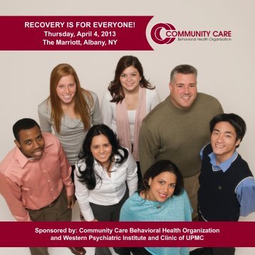 recovery is for everyone! - Community Care Behavioral Health