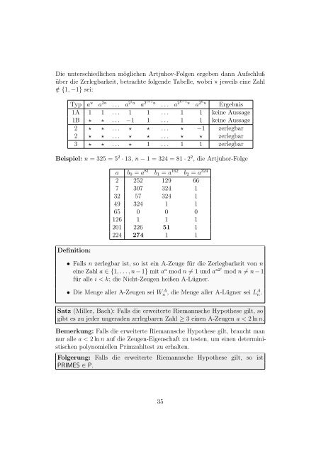 Algorithmische Zahlentheorie und Kryptographie - Mitschriften von ...