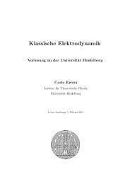 Klassische Elektrodynamik - Institut für Theoretische Physik der ...