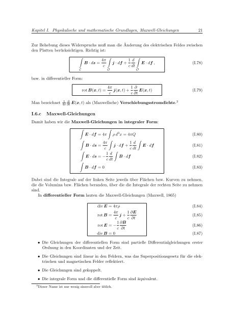 Klassische Elektrodynamik - Institut für Theoretische Physik der ...