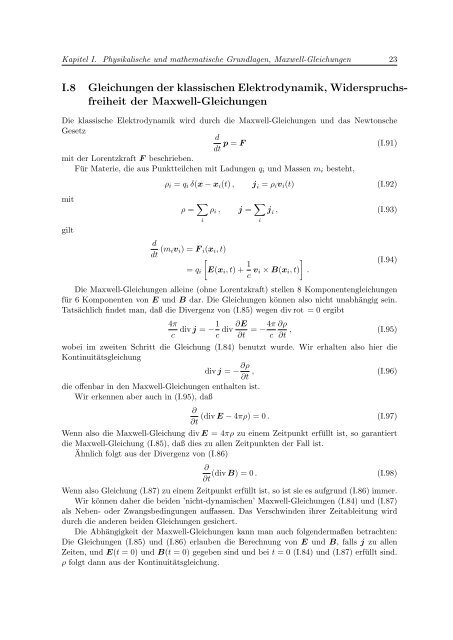 Klassische Elektrodynamik - Institut für Theoretische Physik der ...