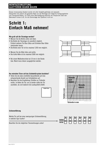 Self-Made-GleittÃ¼ren (0,5MB) - flexo Raumsysteme