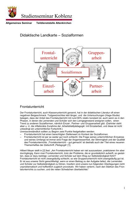 Sozialformen - Teildienststelle Altenkirchen