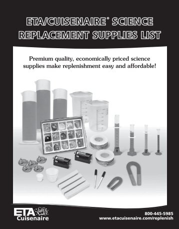 eta/cuisenaireÂ® science replacement supplies list - ETA hand2mind