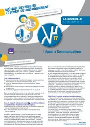 Appel à Communications