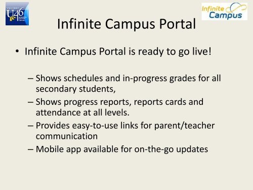 Infinite Campus Portal - School District U-46
