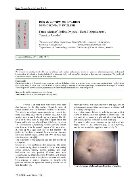 Dermatology outlet online journal