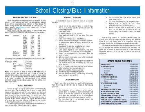 2007-08 Calendar and Parent Handbook - Quakertown Community ...