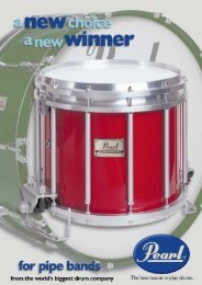 The Pearl pipe band snare drum - MultiMania