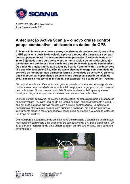 AntecipaÃƒÂ§ÃƒÂ£o Activa Scania