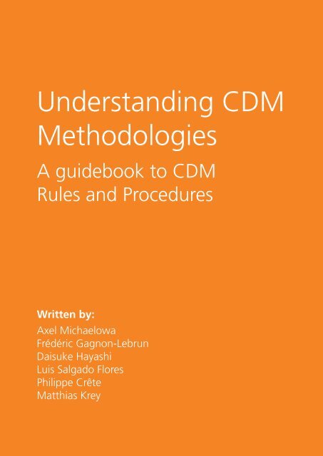 Understanding CDM Methodologies - SuSanA