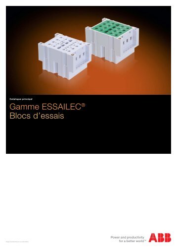 Gamme ESSAILECÂ® Blocs d'essais - delta technique instrumentation