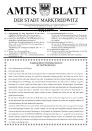 Amtsblatt Nr. 12/2013 - Stadt Marktredwitz