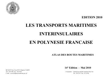 l'atlas 2010 - Direction polynÃ©sienne des affaires maritimes