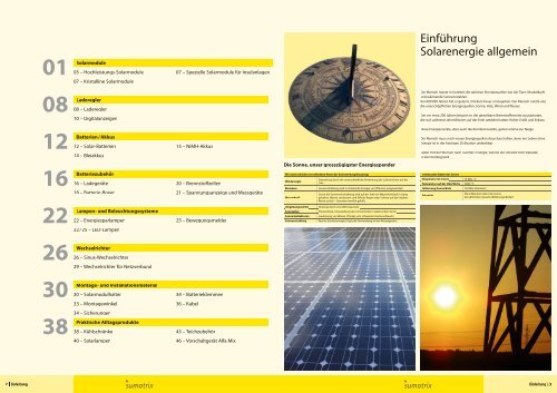 Solartechnik - Sumatrix