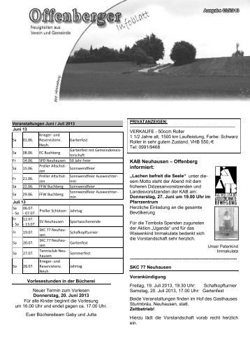 "Ja, so warn's - Gemeinde Offenberg