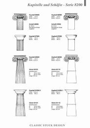 Kapitelle und Schäfte - Classic Stuck Design