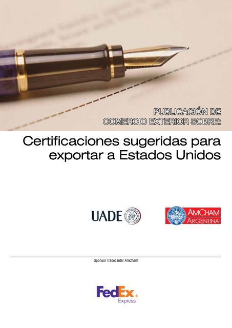 Certificaciones sugeridas para exportar a Estados Unidos